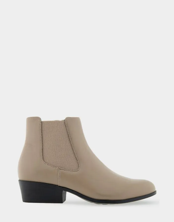 Aerosoles Comfortable Women039s Ankle Boot In Beige Genuine Leather Trench Coat Genuine Leather Women Ankle Boots