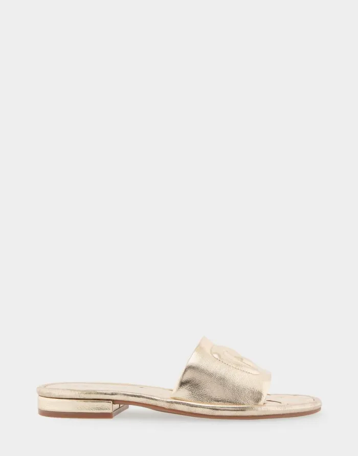 Aerosoles Comfortable Women039s Debossed Chain Link Slide Sandal In Soft Gold Faux Leather Soft Gold Faux Leather Women Flats Aerosoles Comfortable Women039s Debossed Chain Link Slide Sandal In Soft Gold Faux Leather Soft Gold Faux Leather Women Flats
