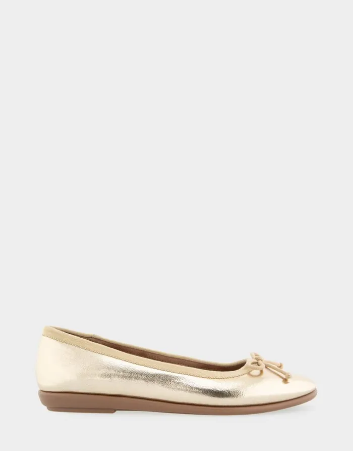 Aerosoles Comfortable Women039s Hidden Mini Wedge Ballet Flat In Gold Metallic Faux Leather Gold Metallic Faux Leather Women Wide Width Flats Aerosoles Comfortable Women039s Hidden Mini Wedge Ballet Flat In Gold Metallic Faux Leather Gold Metallic Faux Leather Women Wide Width Flats