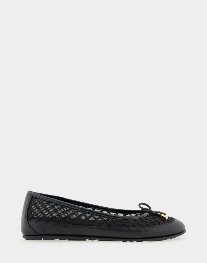 Aerosoles Comfortable Women039s Mesh Knit Ballet Flat In Black Mesh Mesh Fabric Black Mesh Women Ballet