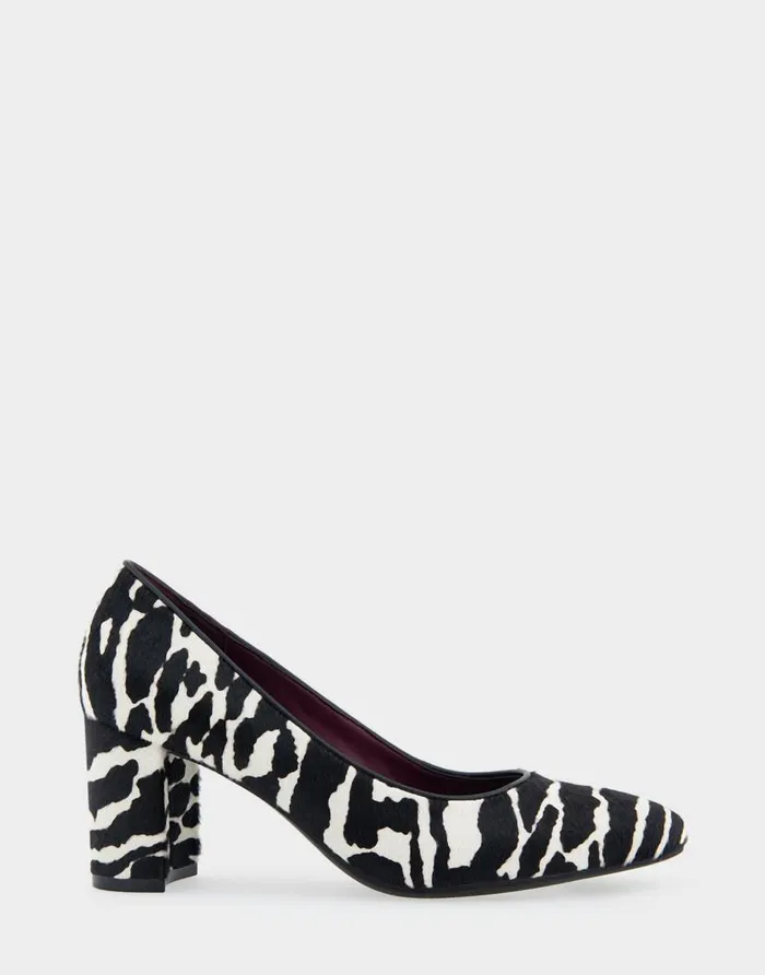 Aerosoles Comfortable Women039s Mid Heel Pump In Zebra Print Calf Hair Zebra Print Calf Hair Women Pumps