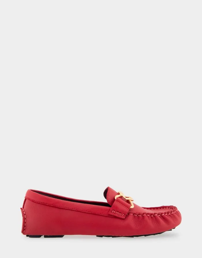 Aerosoles Comfortable Women039s Ornamented Driver In Red Genuine Leather Racing Red Genuine Leather Women Loafers Aerosoles Comfortable Women039s Ornamented Driver In Red Genuine Leather Racing Red Genuine Leather Women Loafers