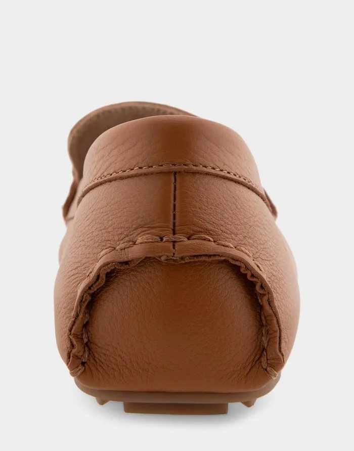 Aerosoles Comfortable Women039s Ornamented Driver In Tan Leather Tan Leather Women Loafers
