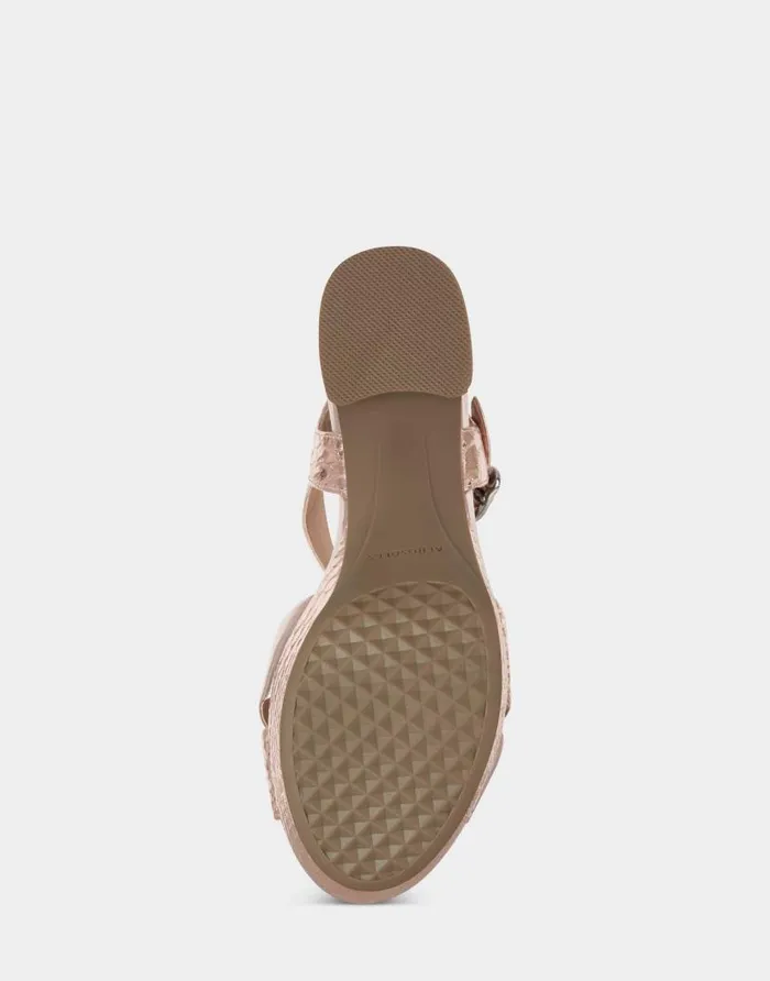 Aerosoles Comfortable Women039s Platform Sandal In Rose Gold Genuine Leather Rose Gold Leather Women Dress
