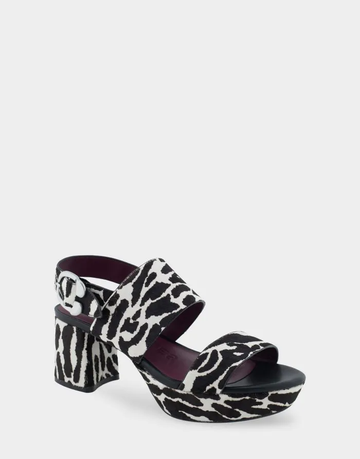 Aerosoles Comfortable Women039s Platform Sandal In Zebra Print Calf Hair Zebra Haircalf Women Platforms