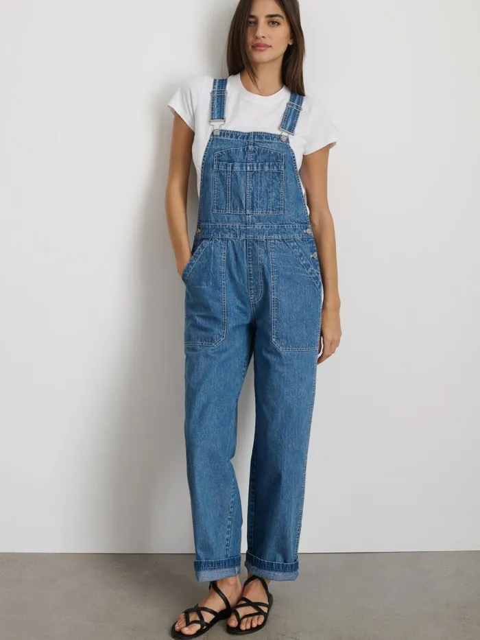 Alex Mill Denim Women Lili Overall In Denim Paris Medium Wash