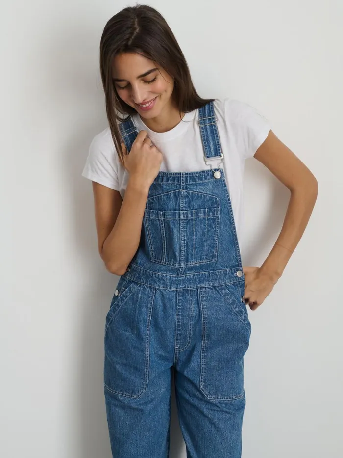 Alex Mill Denim Women Lili Overall In Denim Paris Medium Wash