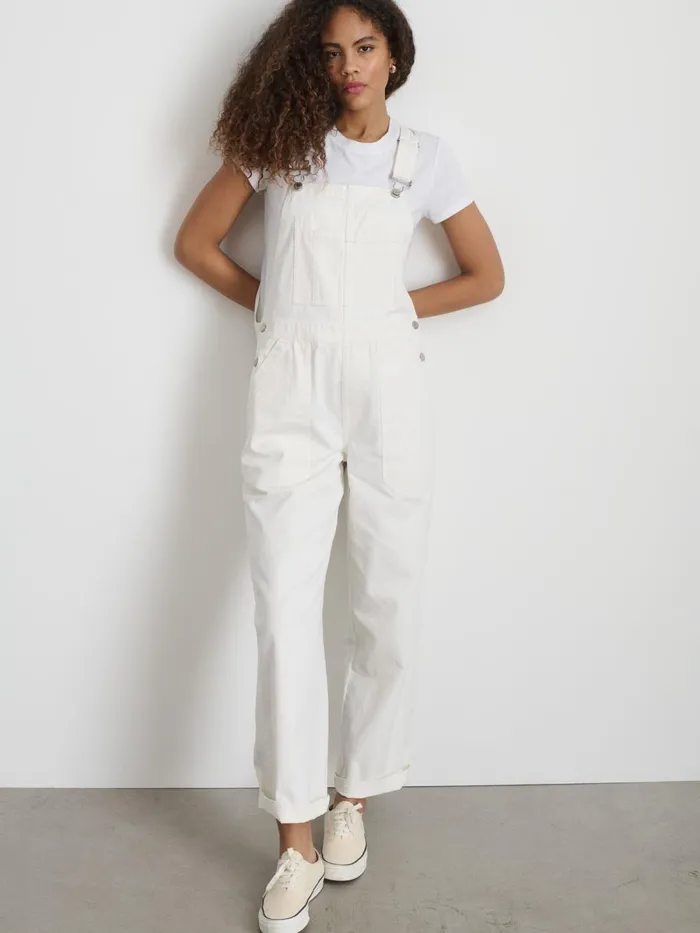 Alex Mill Denim Women Lili Overall In White Denim White
