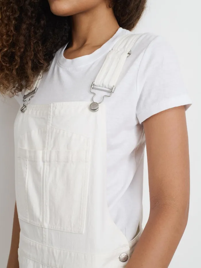 Alex Mill Denim Women Lili Overall In White Denim White