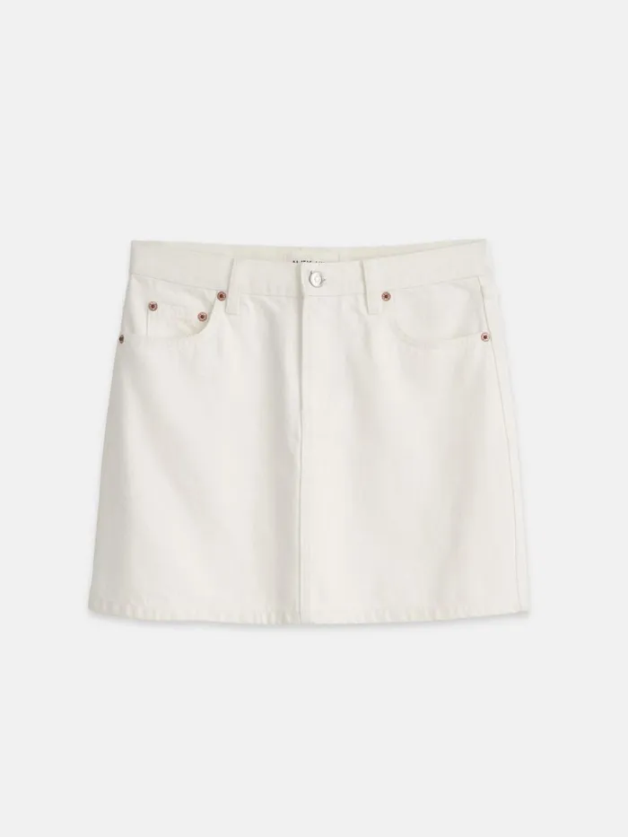 Alex Mill Dresses Skirts Women Andie Mini Skirt In White Denim White