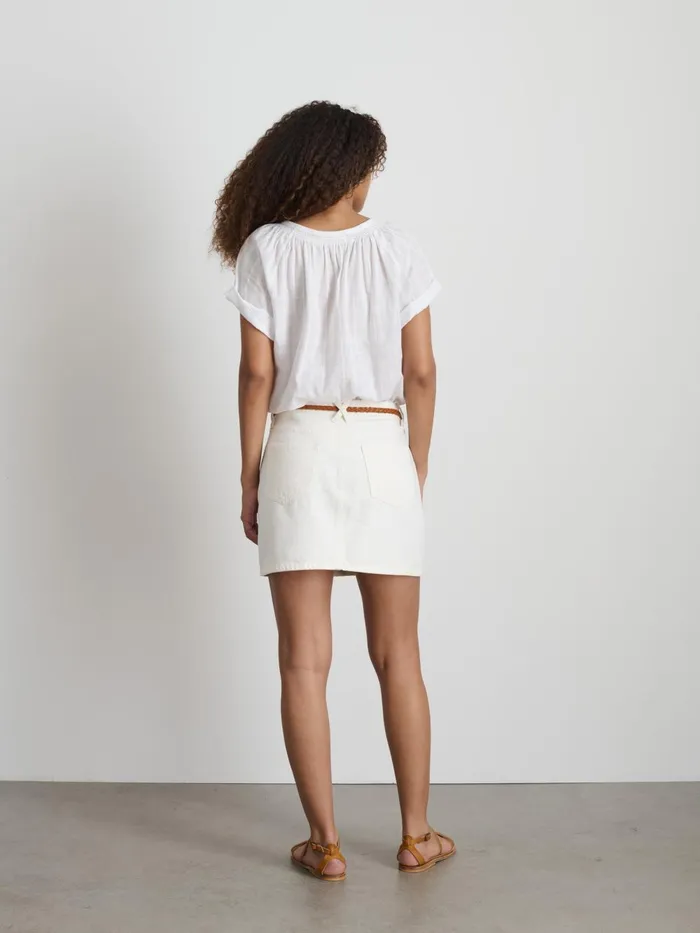 Alex Mill Dresses Skirts Women Andie Mini Skirt In White Denim White