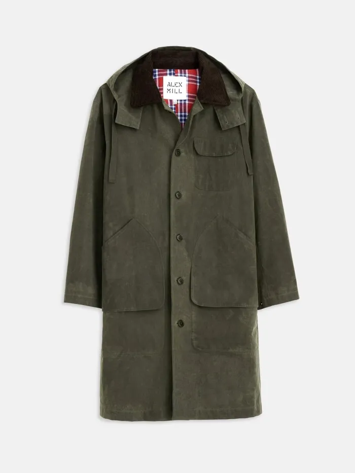 Alex Mill Jackets Coats Men George Coat In Waxed Canvas