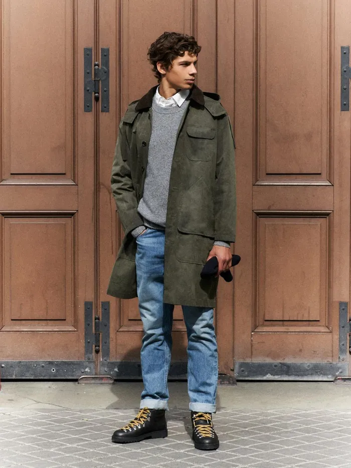 Alex Mill Jackets Coats Men George Coat In Waxed Canvas
