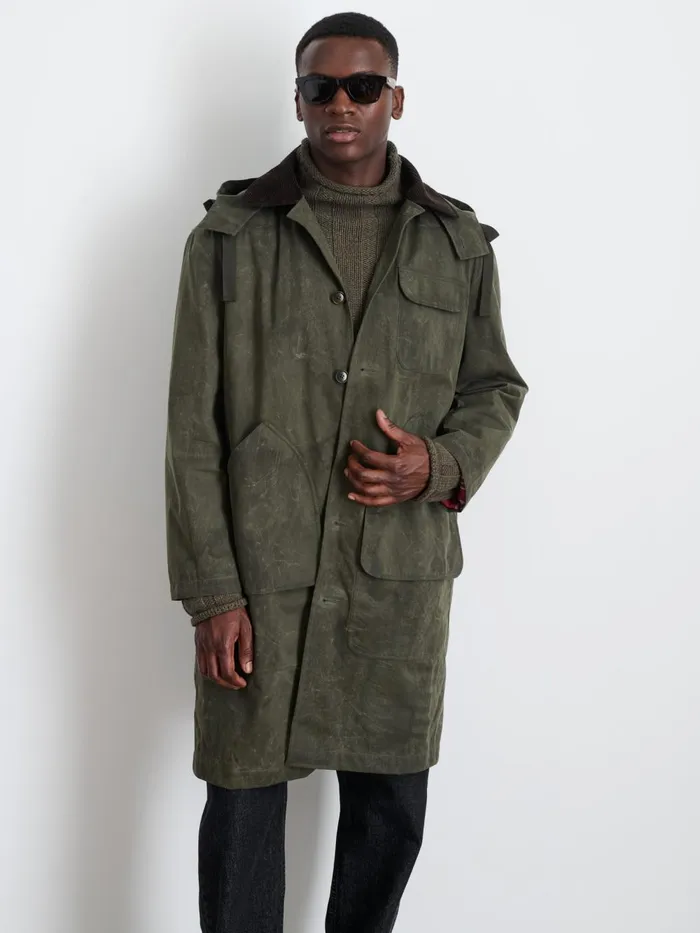 Alex Mill Jackets Coats Men George Coat In Waxed Canvas
