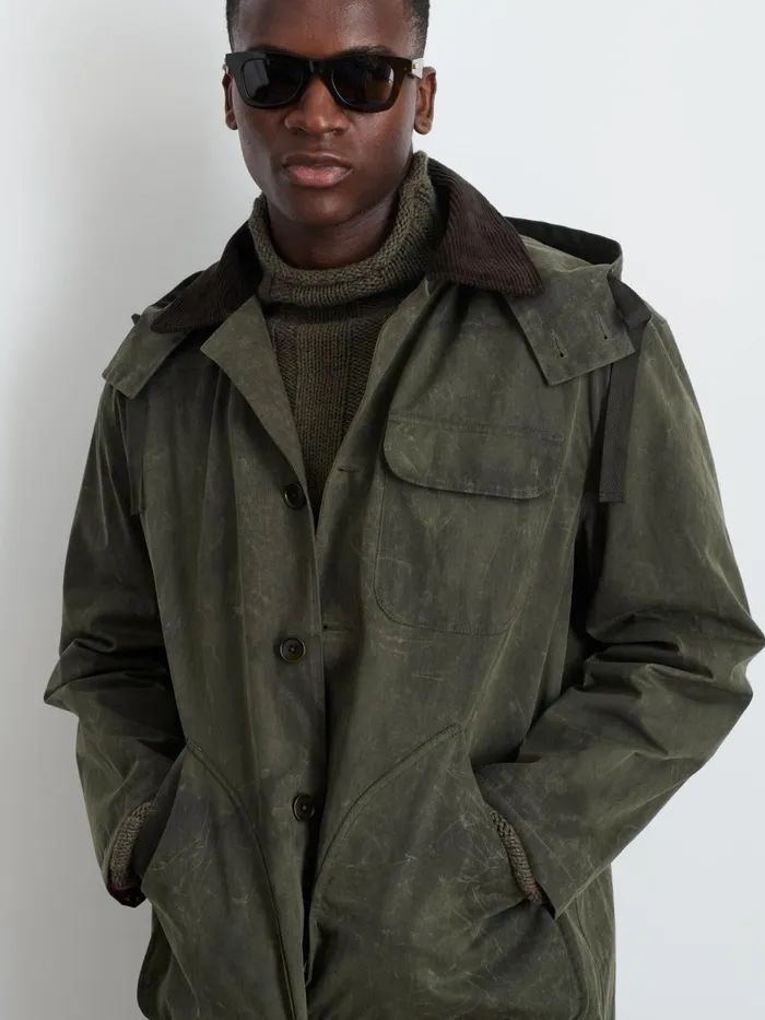 Alex Mill Jackets Coats Men George Coat In Waxed Canvas