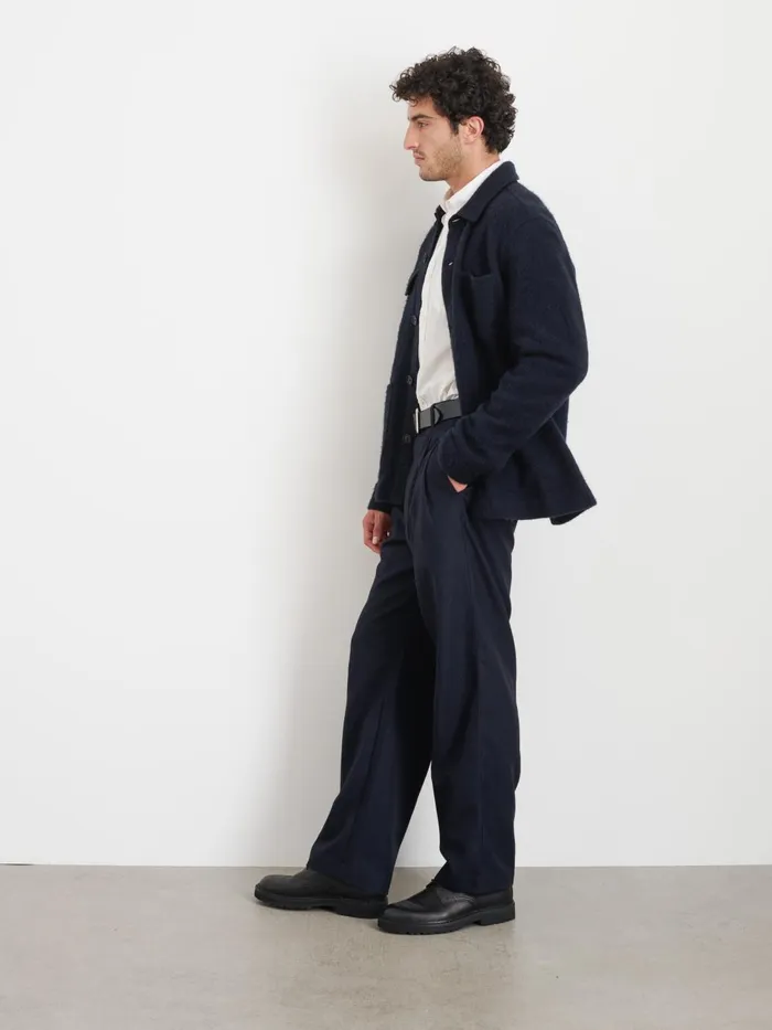 Alex Mill Jackets Coats Men Work Jacket In Boiled Wool Dark Navy Alex Mill Jackets Coats Men Work Jacket In Boiled Wool Dark Navy