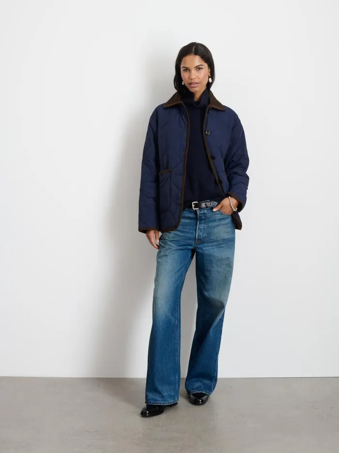 Alex Mill Jackets Outerwear Women Quinn Quilted Jacket Navy