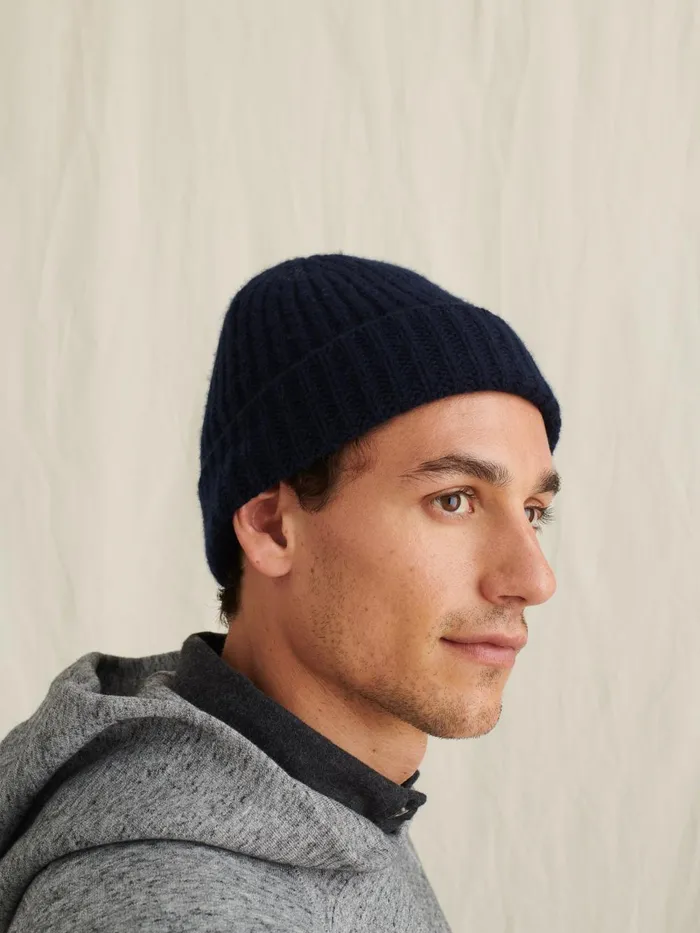 Alex Mill Men Cashmere Beanie Navy