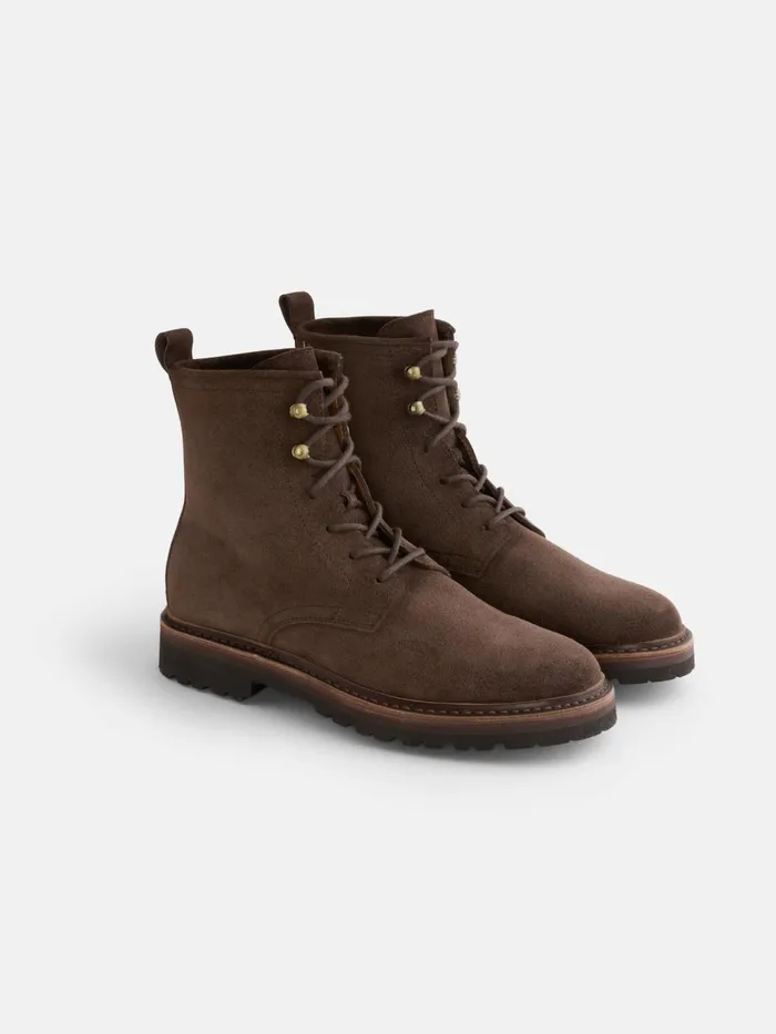 Alex Mill Men Fracap Arlen Boots In Suede Brown Suede
