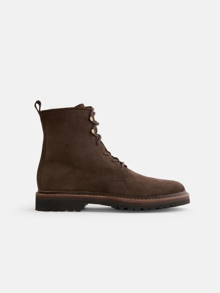 Alex Mill Men Fracap Arlen Boots In Suede Brown Suede