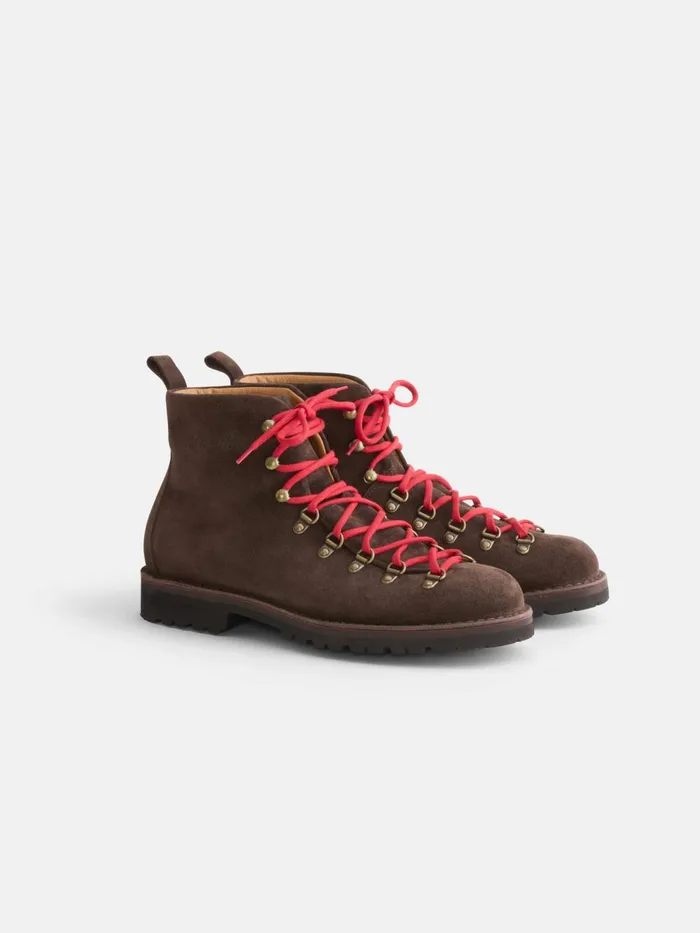 Alex Mill Men Fracap Magnifico Boot Brown Suede