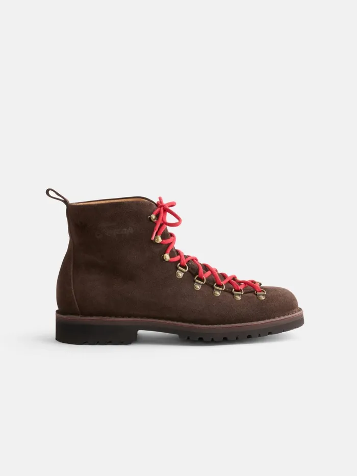 Alex Mill Men Fracap Magnifico Boot Brown Suede