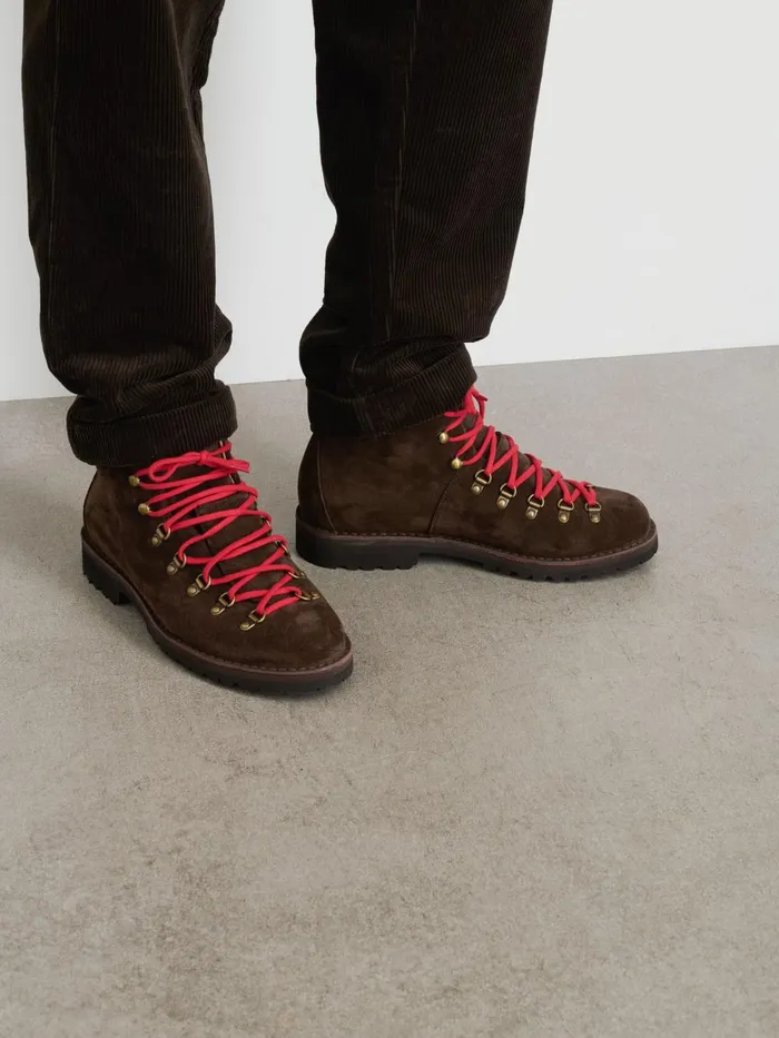 Alex Mill Men Fracap Magnifico Boot Brown Suede