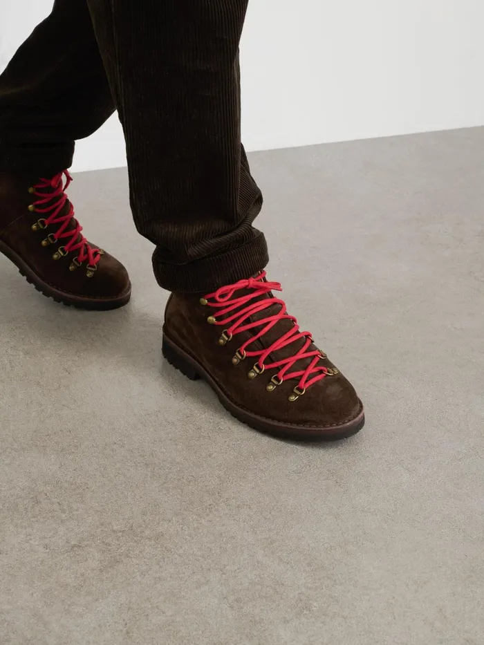 Alex Mill Men Fracap Magnifico Boot Brown Suede