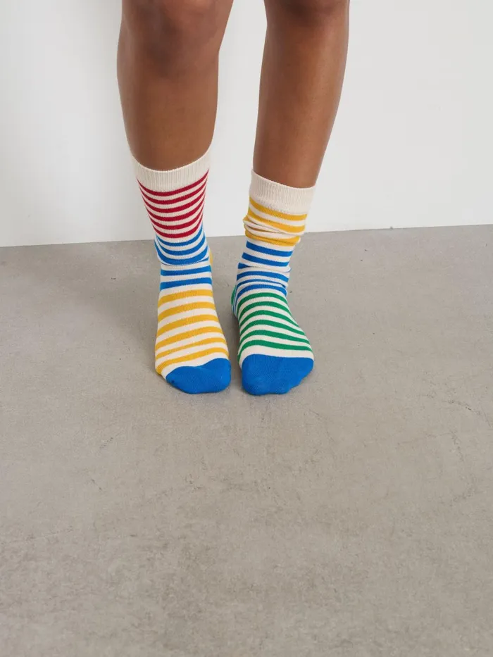 Alex Mill Pajamas Slippers Men P039jimmies Multistripe Socks
