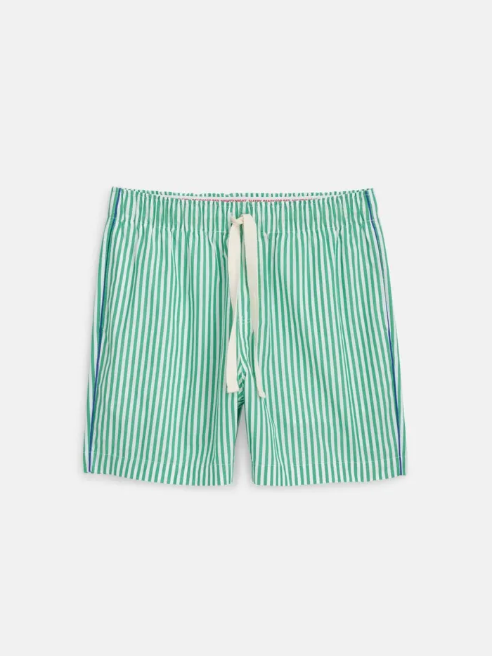 Alex Mill Pajamas Slippers Women P039jimmies Sleep Short In Stripe Green Stripe