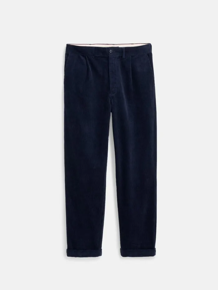 Alex Mill Pants Men Standard Pleated Pant In Corduroy Dark Navy