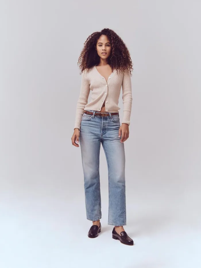 Alex Mill Pants Women Bev Relaxed Jean Vintage Light Indigo