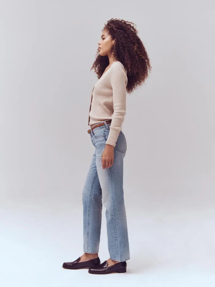 Alex Mill Pants Women Bev Relaxed Jean Vintage Light Indigo