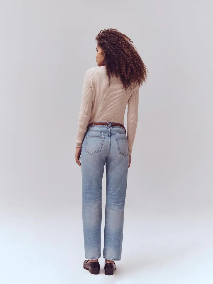 Alex Mill Pants Women Bev Relaxed Jean Vintage Light Indigo