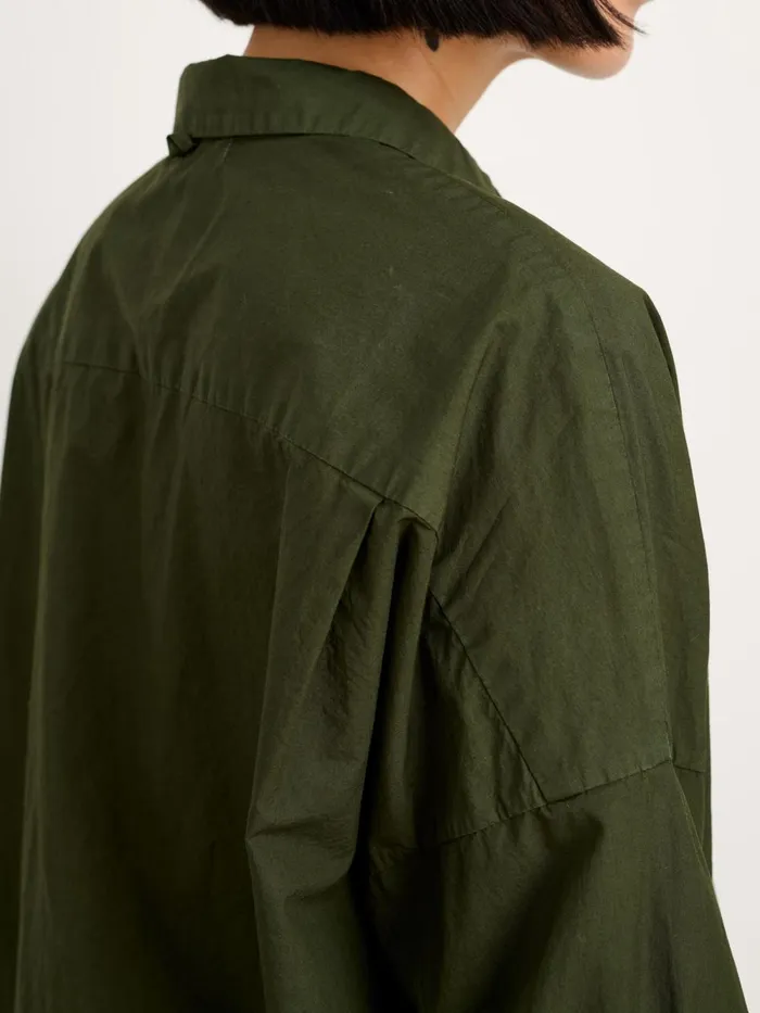 Alex Mill Shirts Tops Women Jo Shirt In Cotton Poplin Pine Needle