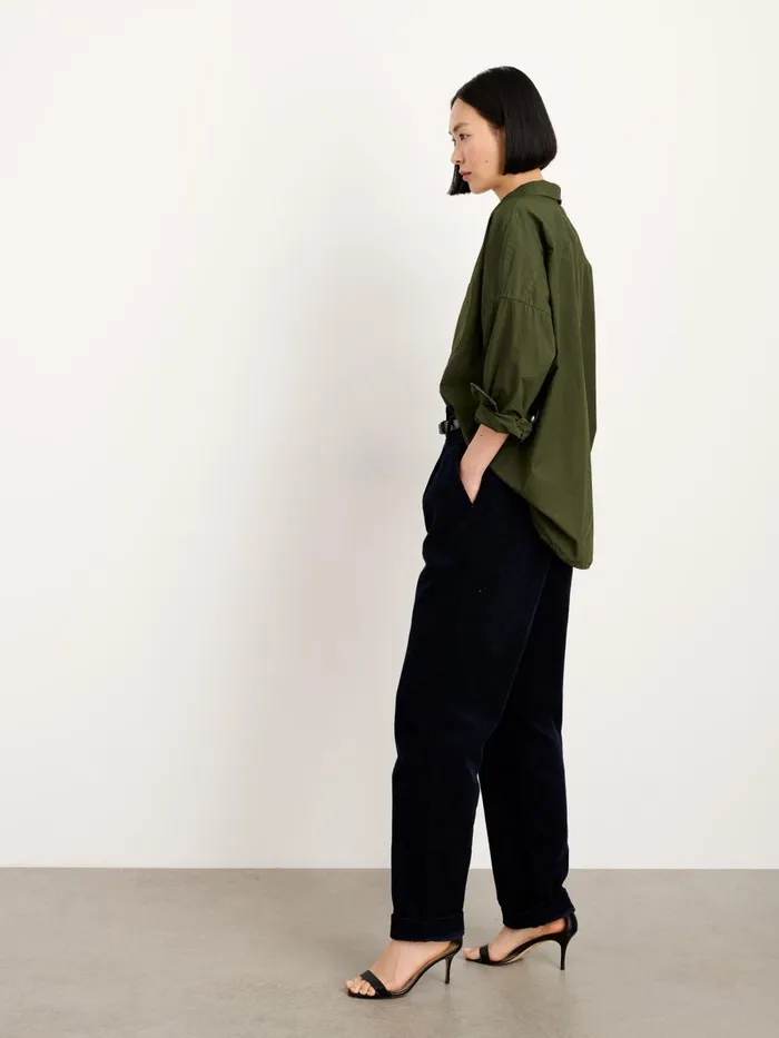 Alex Mill Shirts Tops Women Jo Shirt In Cotton Poplin Pine Needle