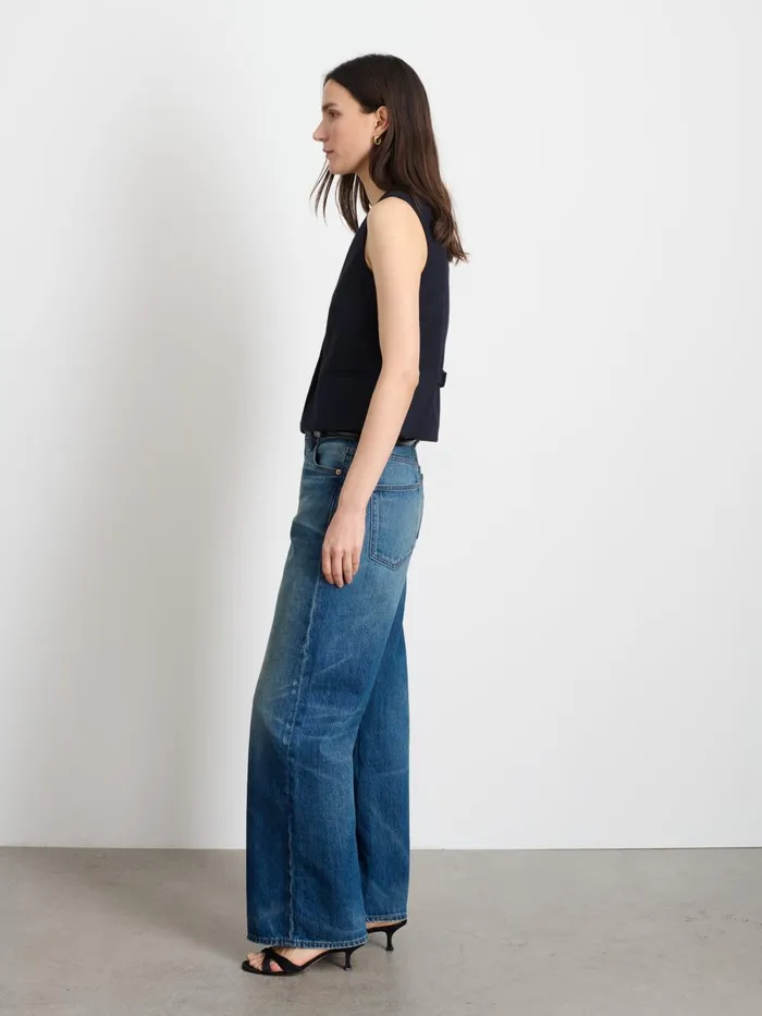 Alex Mill Shirts Tops Women Soho Vest In Wool Dark Navy Alex Mill Shirts Tops Women Soho Vest In Wool Dark Navy