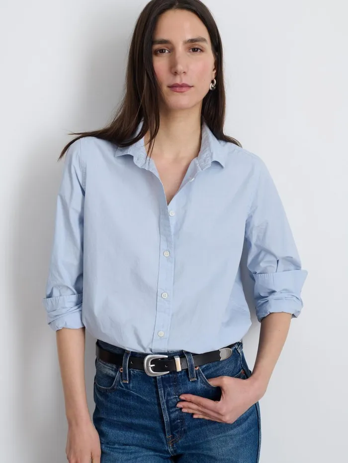 Alex Mill Shirts Tops Women Val Shirt In Poplin Calm Blue
