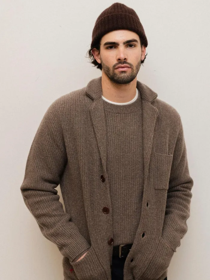 Alex Mill Sweaters Sweatshirts Men Jordan Sweater In Washed Cashmere Heather Walnut