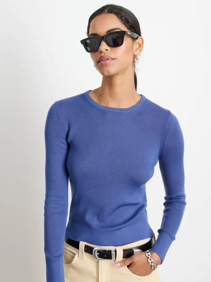Alex Mill Sweaters Women Ava Sweater Tee Mystic Blue Alex Mill Sweaters Women Ava Sweater Tee Mystic Blue