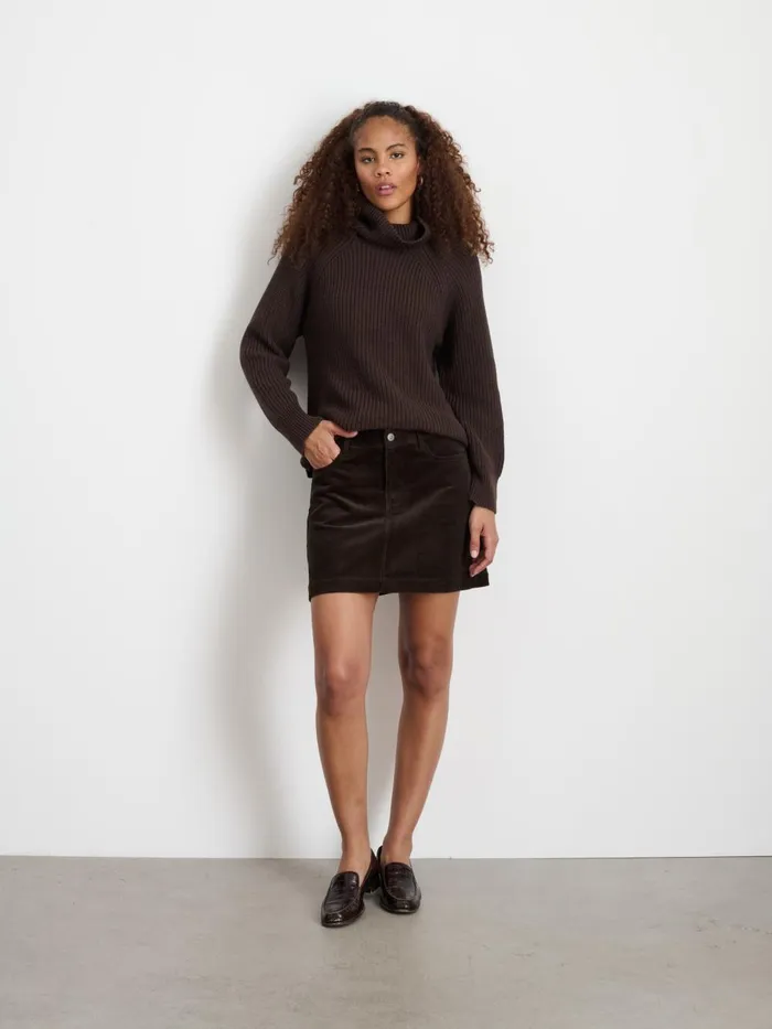 Alex Mill Sweaters Women Chelsea Turtleneck In Cotton Cashmere Chocolate Alex Mill Sweaters Women Chelsea Turtleneck In Cotton Cashmere Chocolate