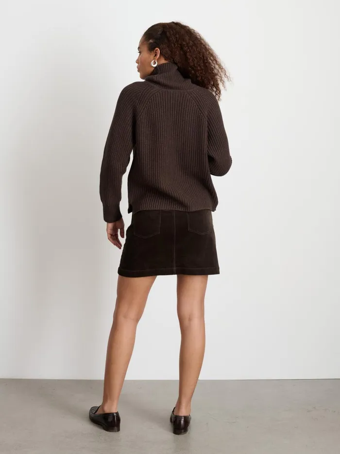 Alex Mill Sweaters Women Chelsea Turtleneck In Cotton Cashmere Chocolate Alex Mill Sweaters Women Chelsea Turtleneck In Cotton Cashmere Chocolate