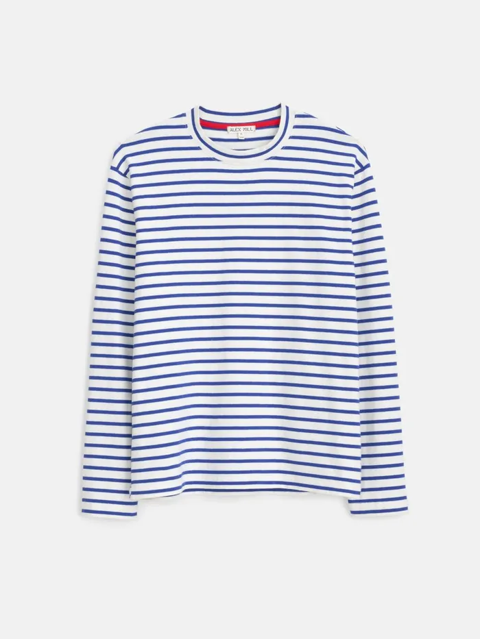Alex Mill Tees Polos Men Matt LongSleeve Tee In Stripe Naturalblue