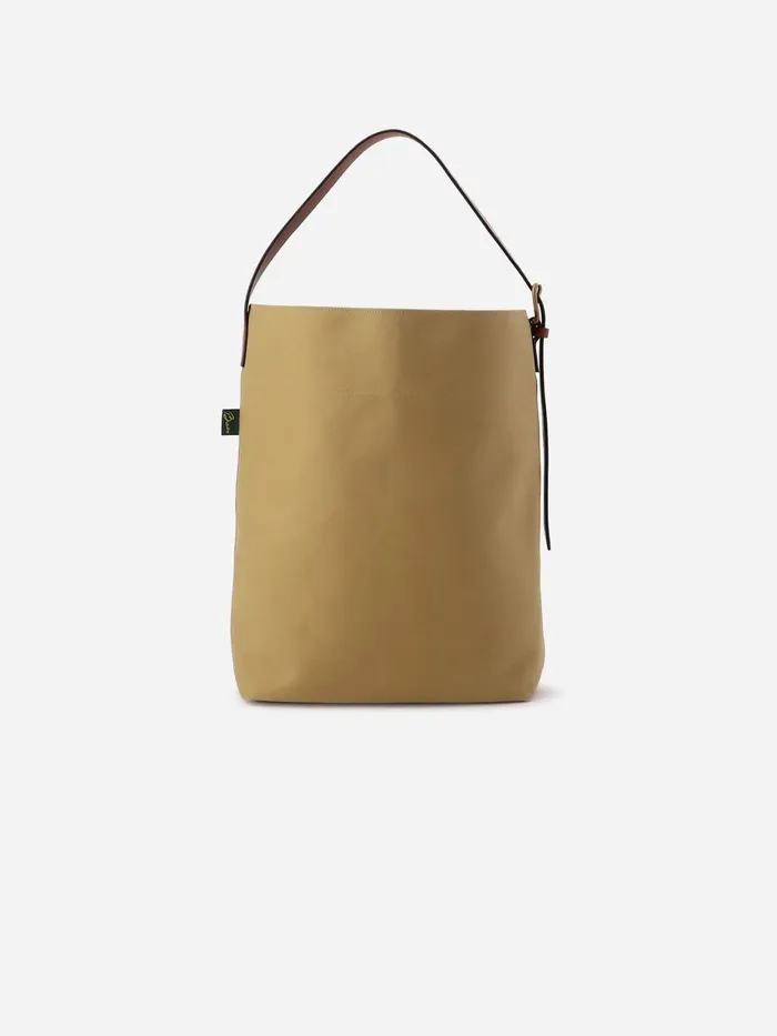 Alex Mill Women Brady Leven Large Canvas Shoulder Bag Khaki