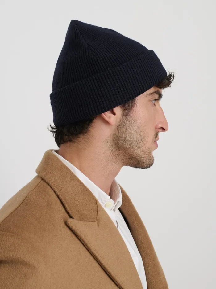 Alex Mill Women Wool Cotton Beanie Navy