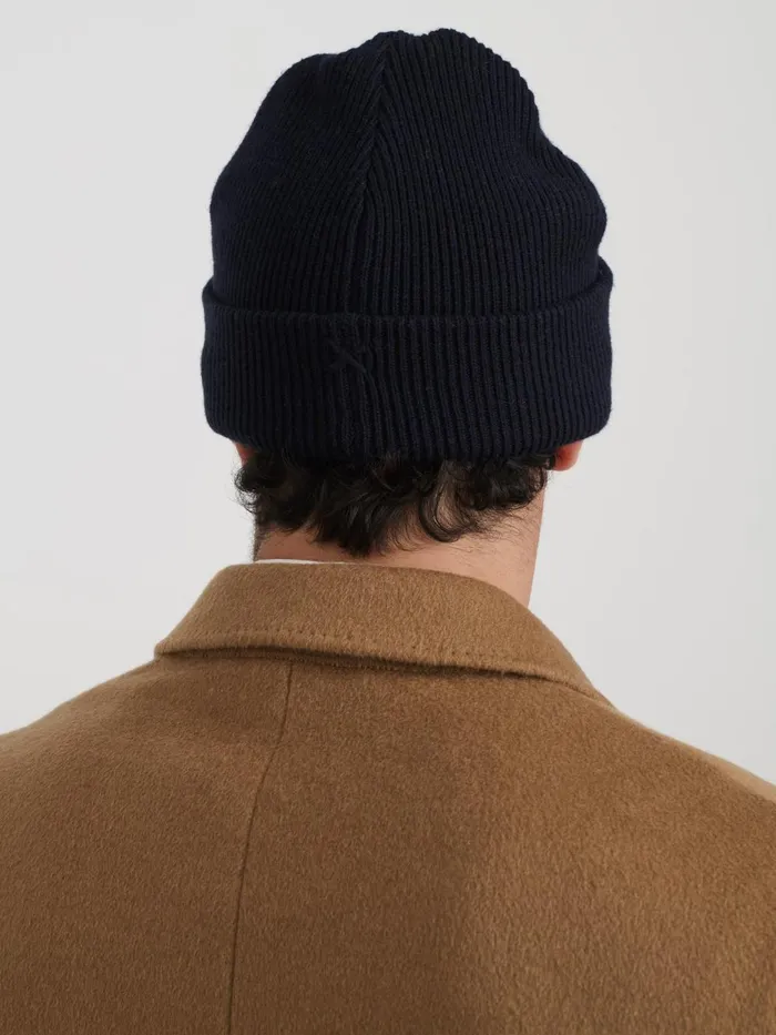 Alex Mill Women Wool Cotton Beanie Navy