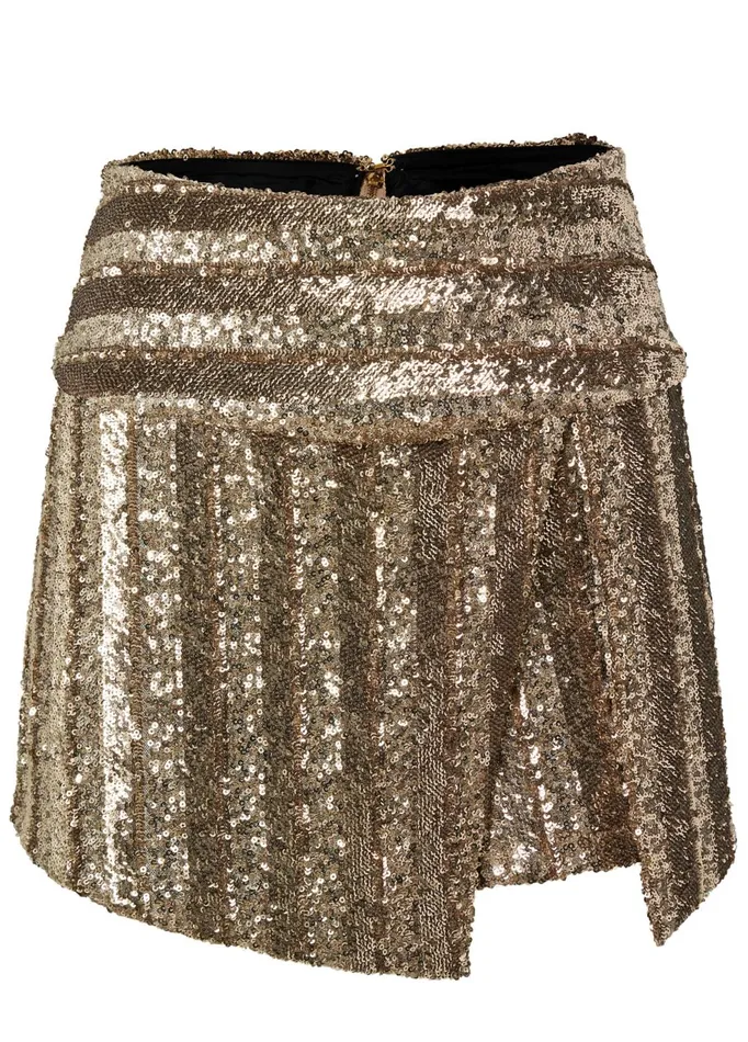 ALLOVER SEQUIN SKORT Gold Women VENUS Shorts