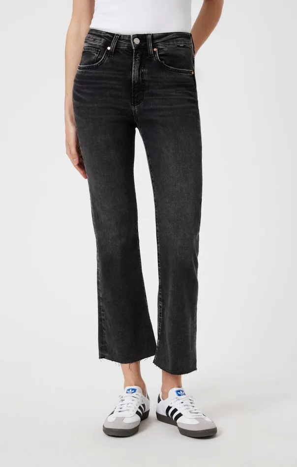 Anika Crop Flare In Smoke Brushed Flex Blue Women Mavi Jeans Denim Anika Crop Flare In Smoke Brushed Flex Blue Women Mavi Jeans Denim