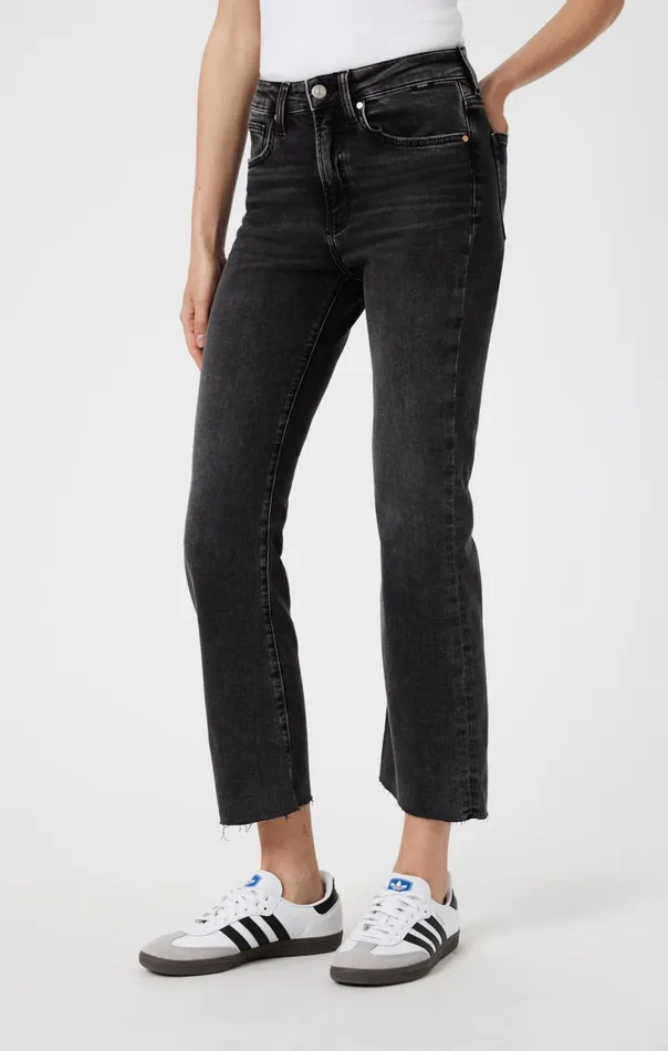 Anika Crop Flare In Smoke Brushed Flex Blue Women Mavi Jeans Denim Anika Crop Flare In Smoke Brushed Flex Blue Women Mavi Jeans Denim