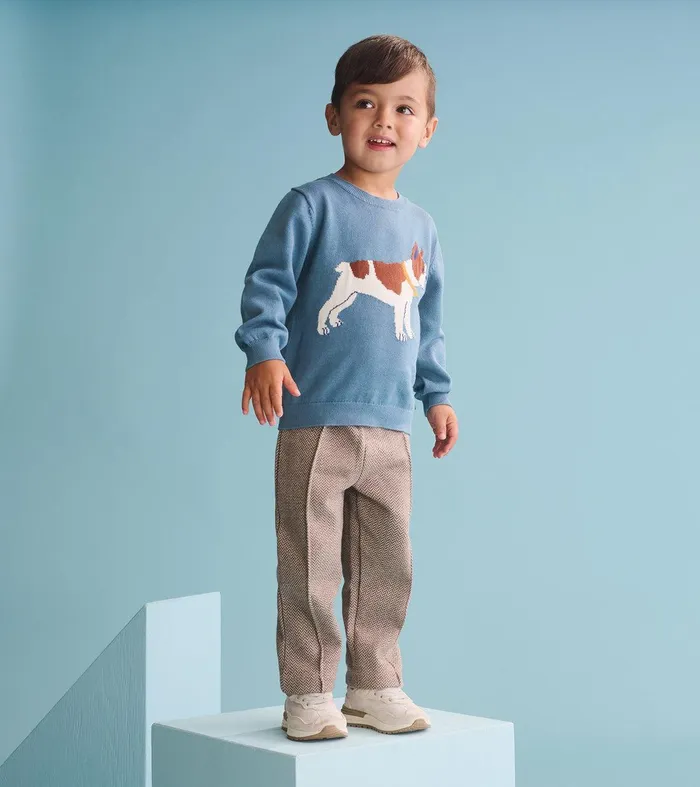 Baby and Toddler Boys Brown Sugar Herringbone Pants Hatley
